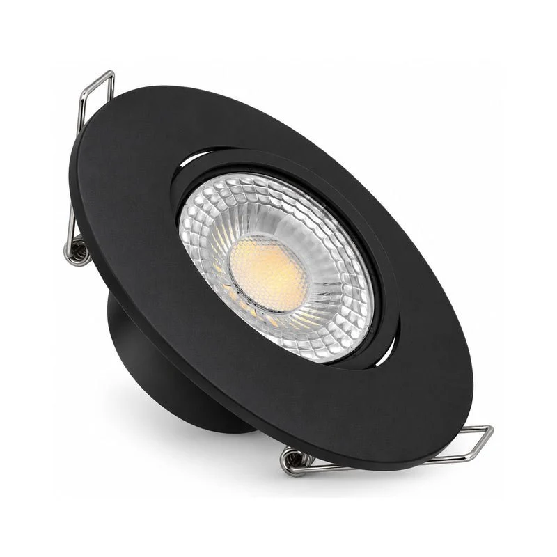 Spot Encastrable Extra Plat 4W CCT Noir ø90mm - 3000K/4000K/6500K