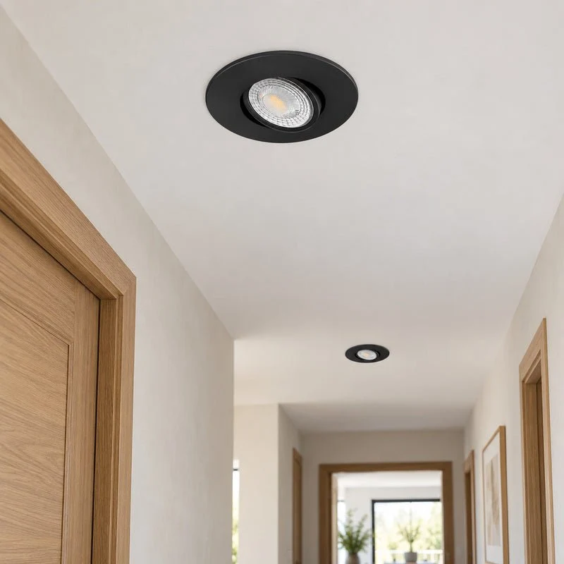 Spot Encastrable Extra Plat 4W CCT Noir ø90mm - 3000K/4000K/6500K
