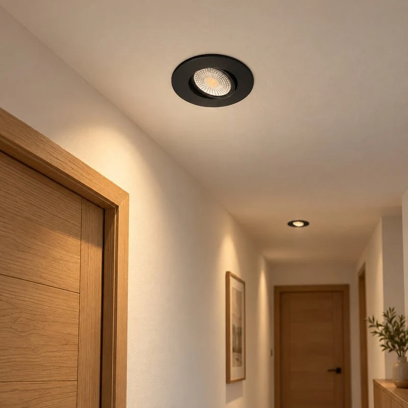 Spot Encastrable Extra Plat 4W CCT Noir ø90mm - 3000K/4000K/6500K
