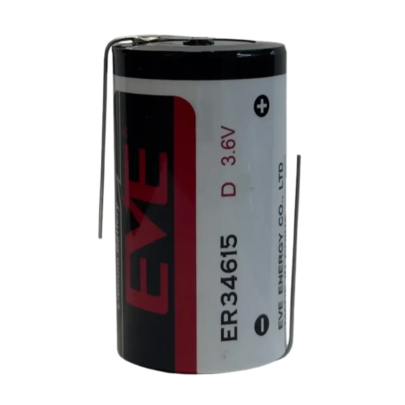 Pile Lithium 3.6V EVE ER34615 D avec languettes à souder