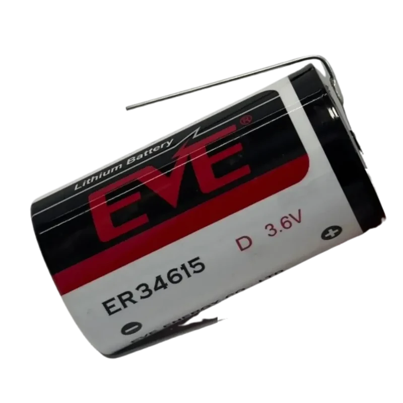 Pile Lithium 3.6V EVE ER34615 D avec languettes à souder