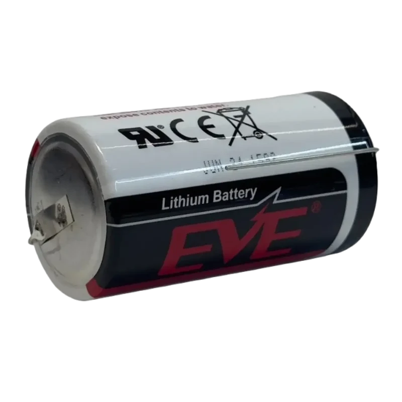 Pile Lithium 3.6V EVE ER34615 D avec languettes à souder