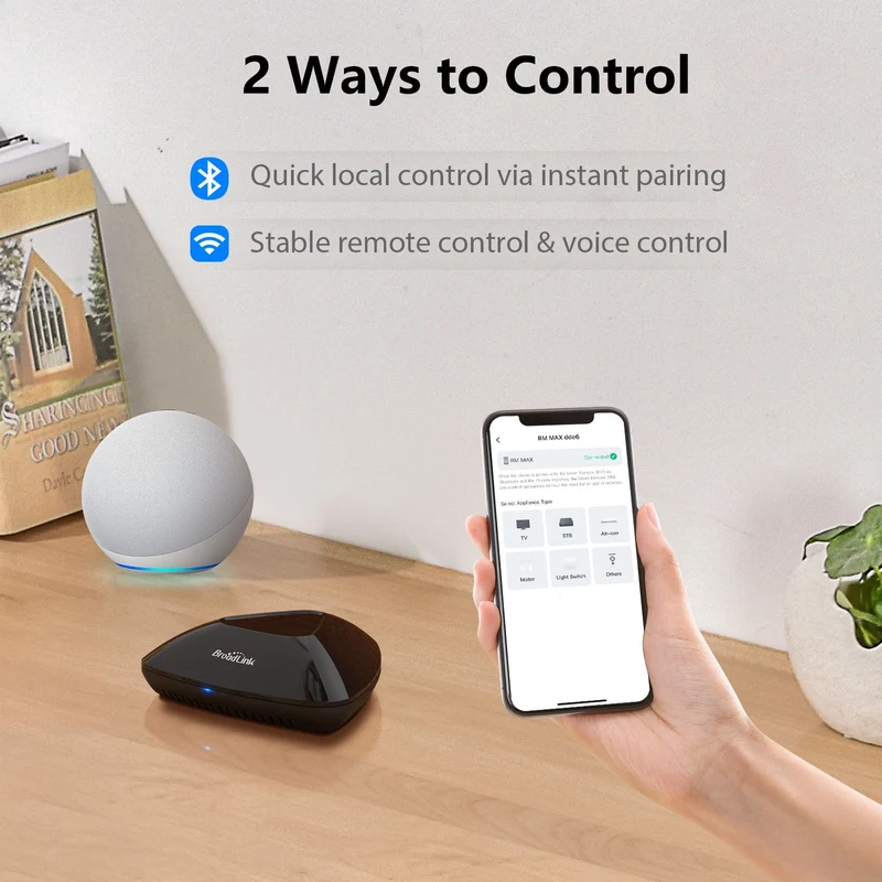 BroadLink RM MAX - Comando IR RF WiFi Matter