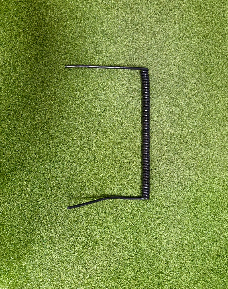2 Core 0.5sqmm Coiled Black PUR Power / Data Cable