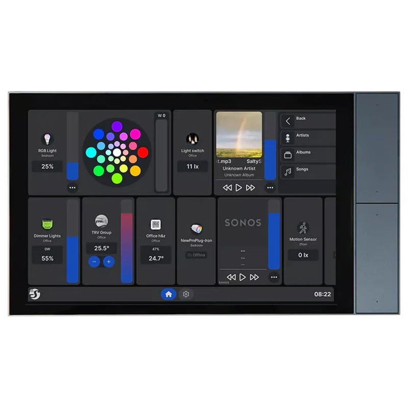 Shelly Painel de Controlo Inteligente 10,1 em Cinzento e Preto - Shelly Wall Display XL