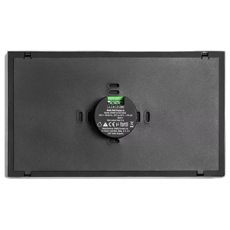 Shelly Painel de Controlo Inteligente 10,1 em Cinzento e Preto - Shelly Wall Display XL