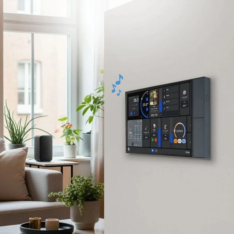 Shelly Painel de Controlo Inteligente 10,1 em Cinzento e Preto - Shelly Wall Display XL