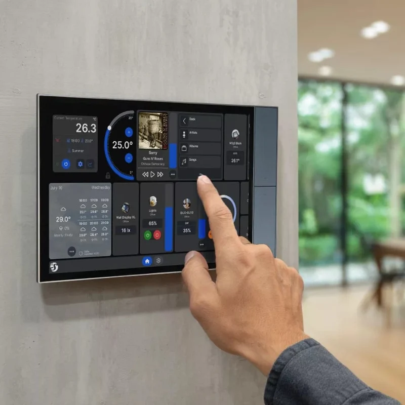 Shelly Painel de Controlo Inteligente 10,1 em Cinzento e Preto - Shelly Wall Display XL