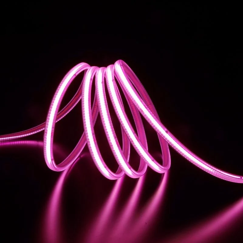 Ruban LED COB AC 296 LED/m 220V 10W/m IP65 - Rose (vendu sur mesure au mètre)
