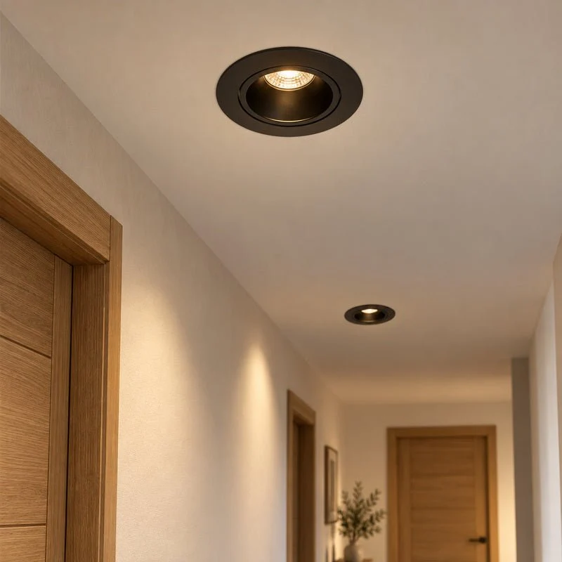 Spot Encastrable Orientable Anti-Éblouissement 8W ø105mm Dimmable CCT Noir - 3000K/4000K/5700K