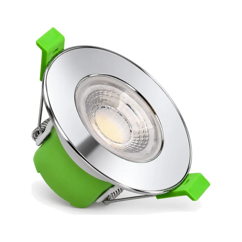 Spot Encastrable Coupe-Feu 6W ø86mm Dimmable CCT IP65 Chrome - 3000K/4000K/6500K