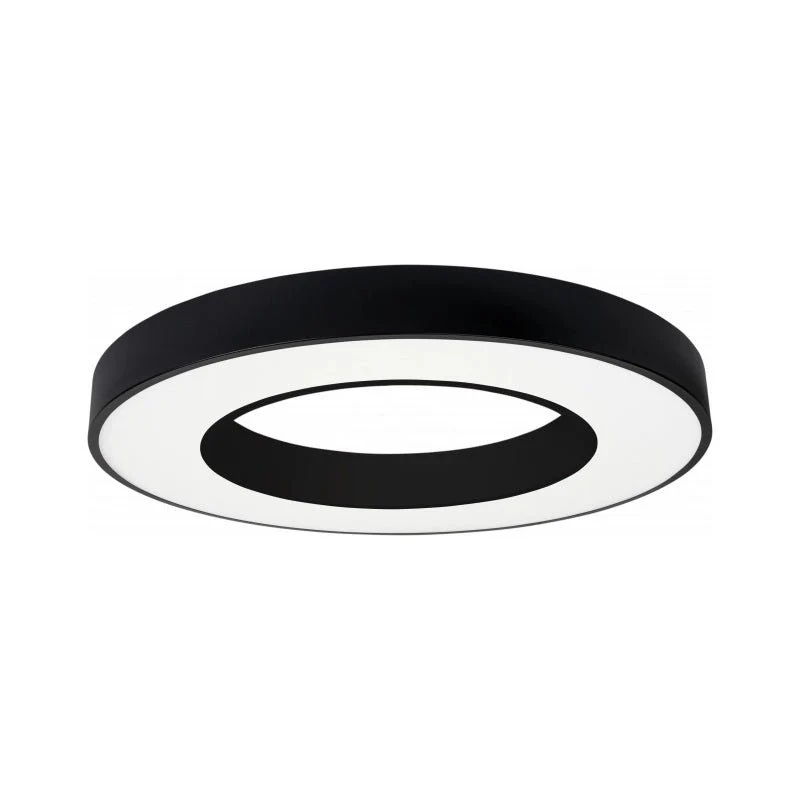 Plafonnier LED Noir 36W 50cm avec Kit de Suspension