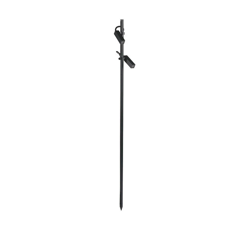 Spot à Piquer LED Double Tête 4W 24V Noir IP65 82cm