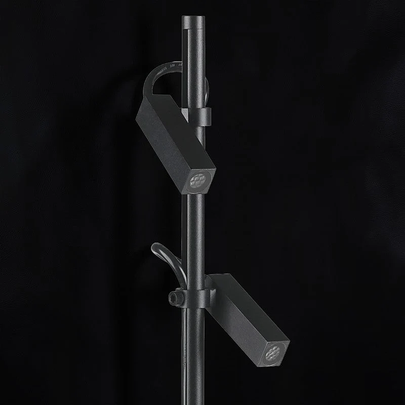 Spot à Piquer LED Double Tête 4W 24V Noir IP65 82cm