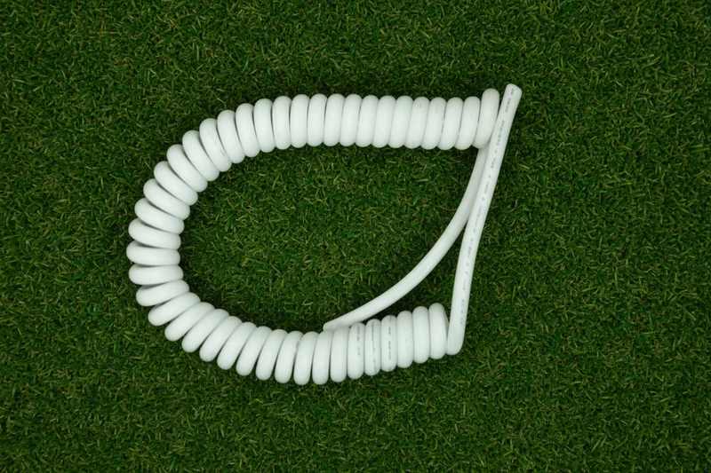 5 Core 1.5sqmm Coiled White LSZH Power Cable