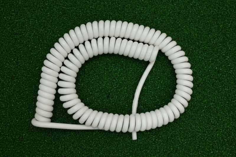 5 Core 1.5sqmm Coiled White LSZH Power Cable