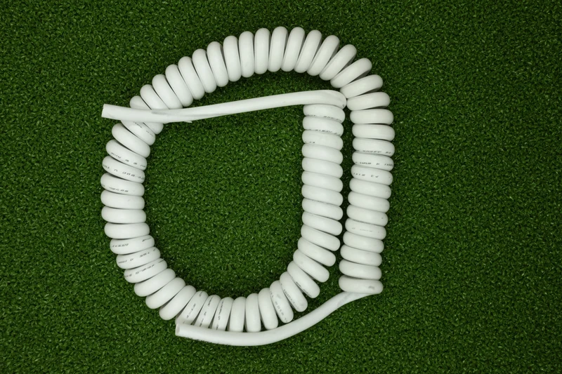 4 Core 1.5sqmm Coiled White LSZH 13amp Power Cable