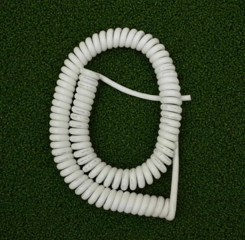 4 Core 1.5sqmm Coiled White LSZH 13amp Power Cable