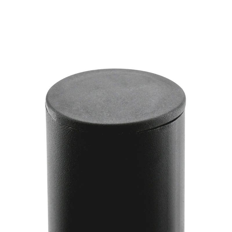 Mât d’Éclairage Public Droit 3m Ø60mm Noir