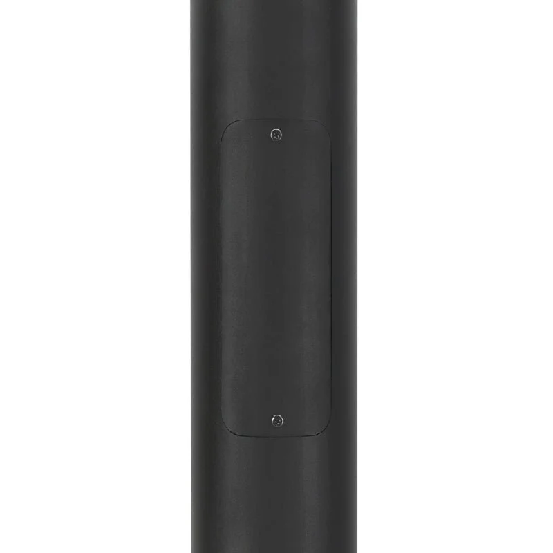Mât d’Éclairage Public Droit 3m Ø60mm Noir