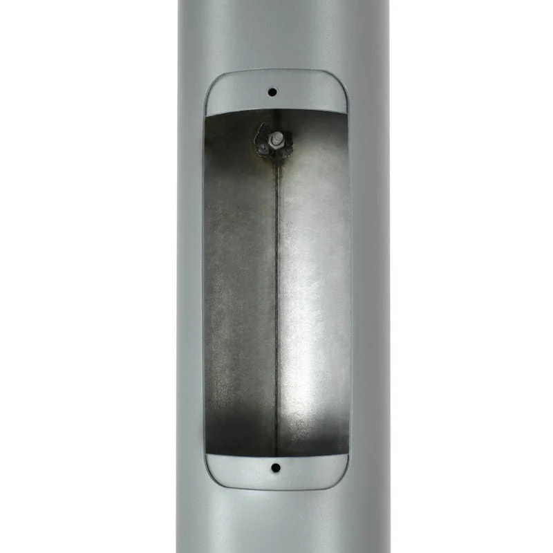 Mât d’Éclairage Public Droit 3m Ø60mm Gris