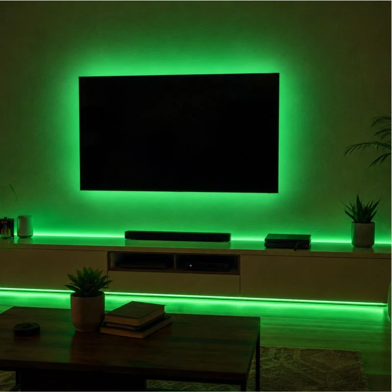 Ruban LED COB 50M AC 296 LED/m 220V 10W/m IP65 - Vert