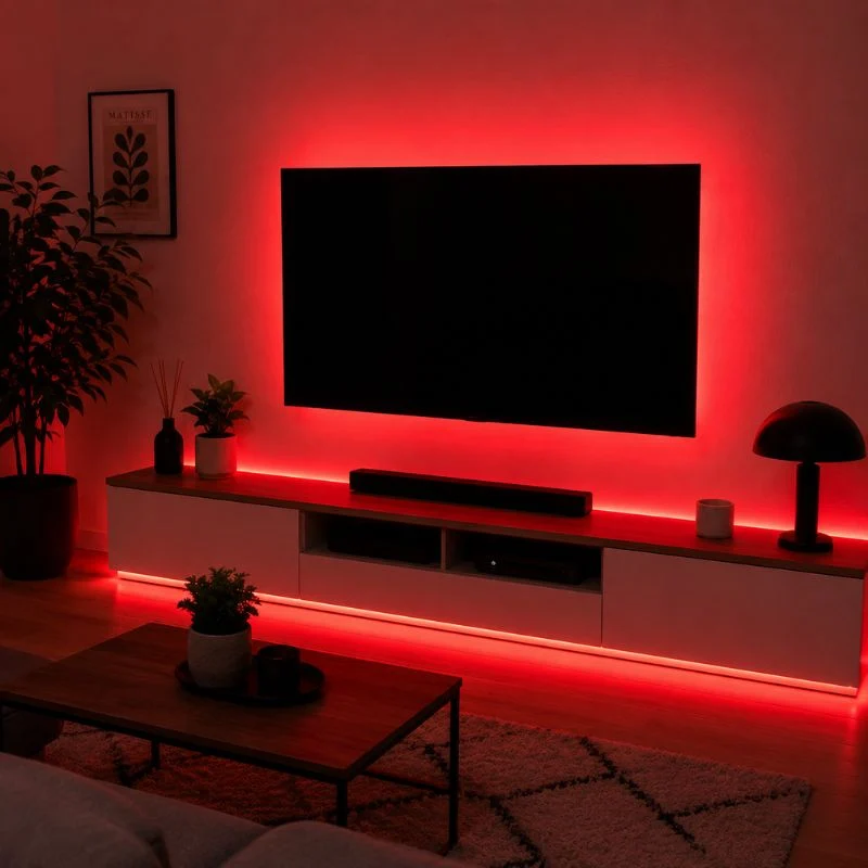 Ruban LED COB 50M AC 296 LED/m 220V 10W/m IP65 - Rouge