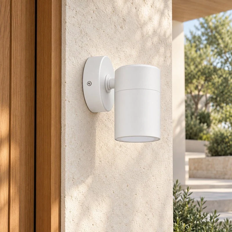 Applique Murale Blanche IP65 pour Ampoule GU10 - Pack de 10