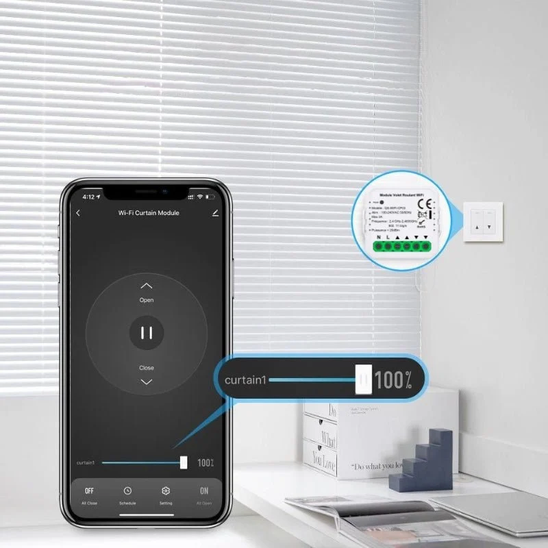 Module Interrupteur Volet Roulant Connecté WiFi - Pack de 5