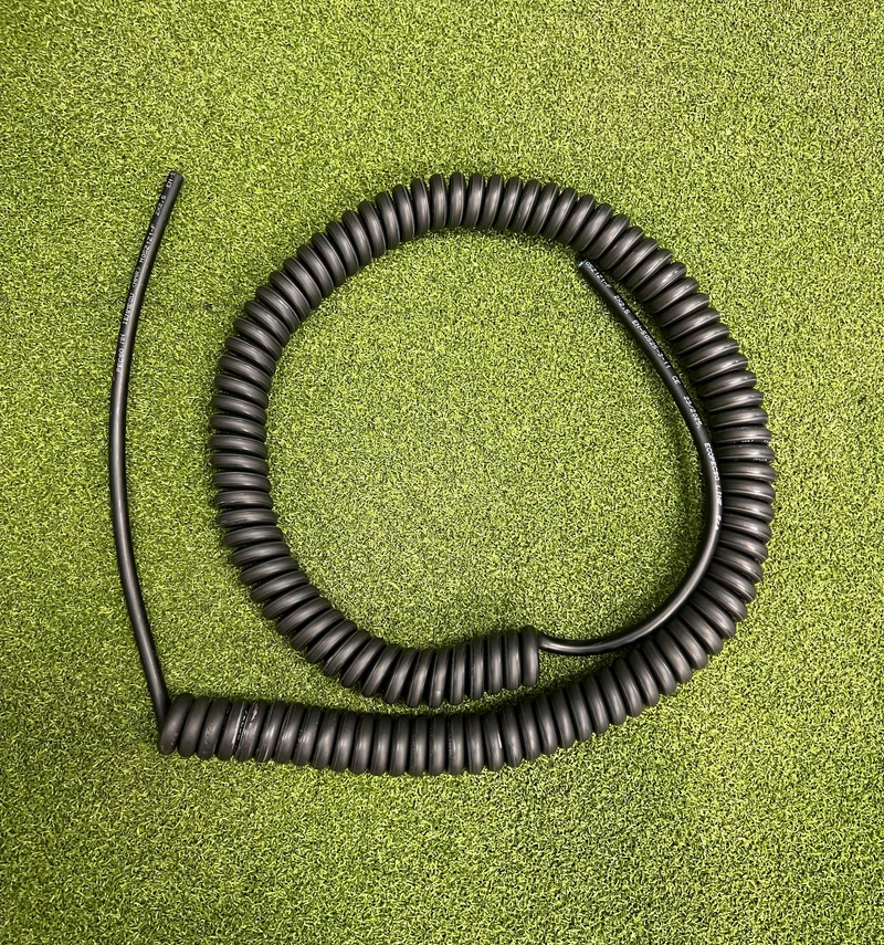 2 Core 2.5sqmm Coiled LSZH Black Power Cable