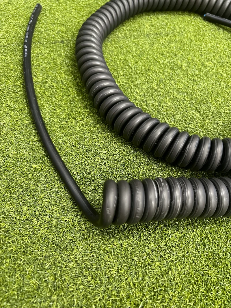 2 Core 2.5sqmm Coiled LSZH Black Power Cable