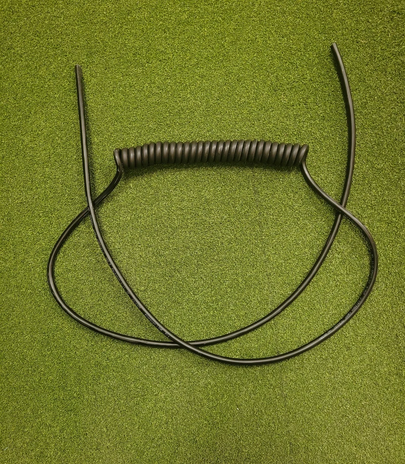 2 Core 2.5sqmm Coiled LSZH Black Power Cable