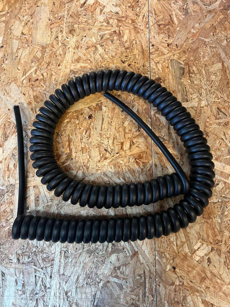 5 Core 1.5sqmm Coiled LSZH Black Power Cable