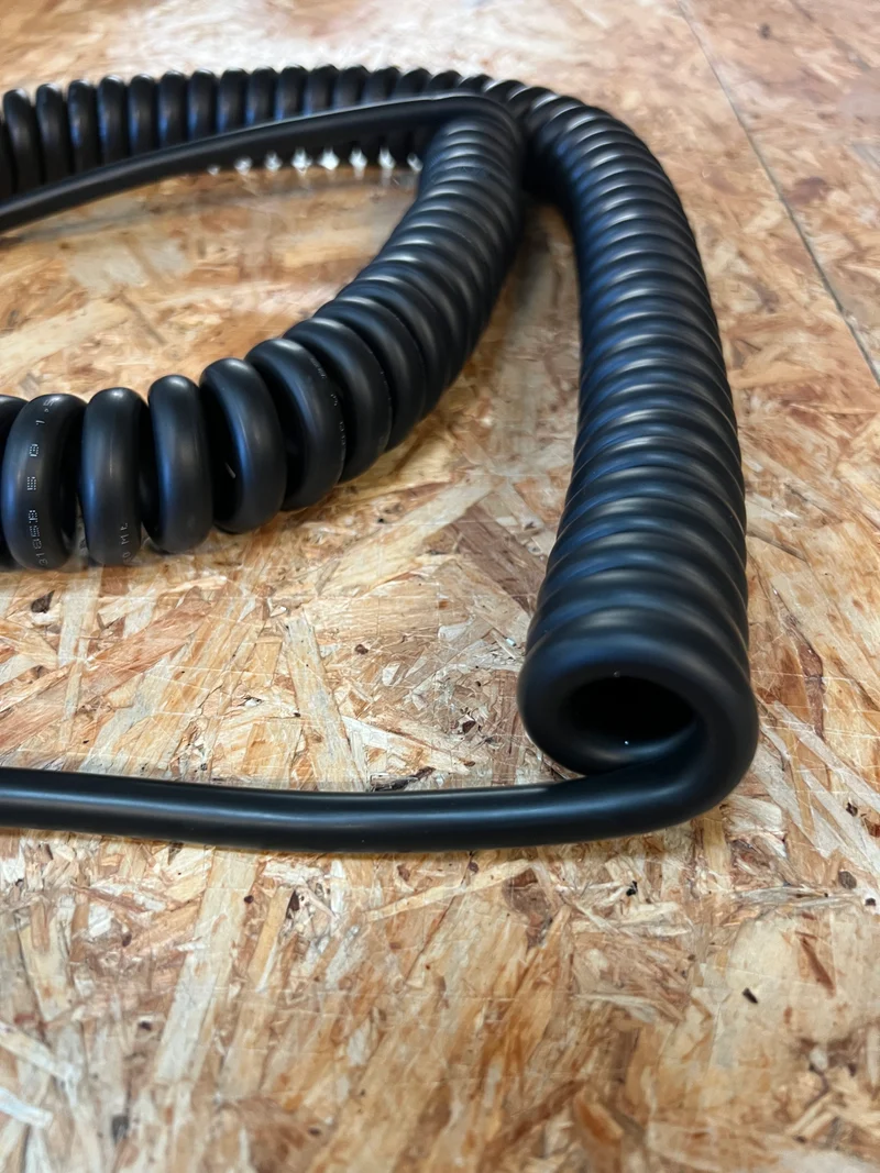 5 Core 1.5sqmm Coiled LSZH Black Power Cable