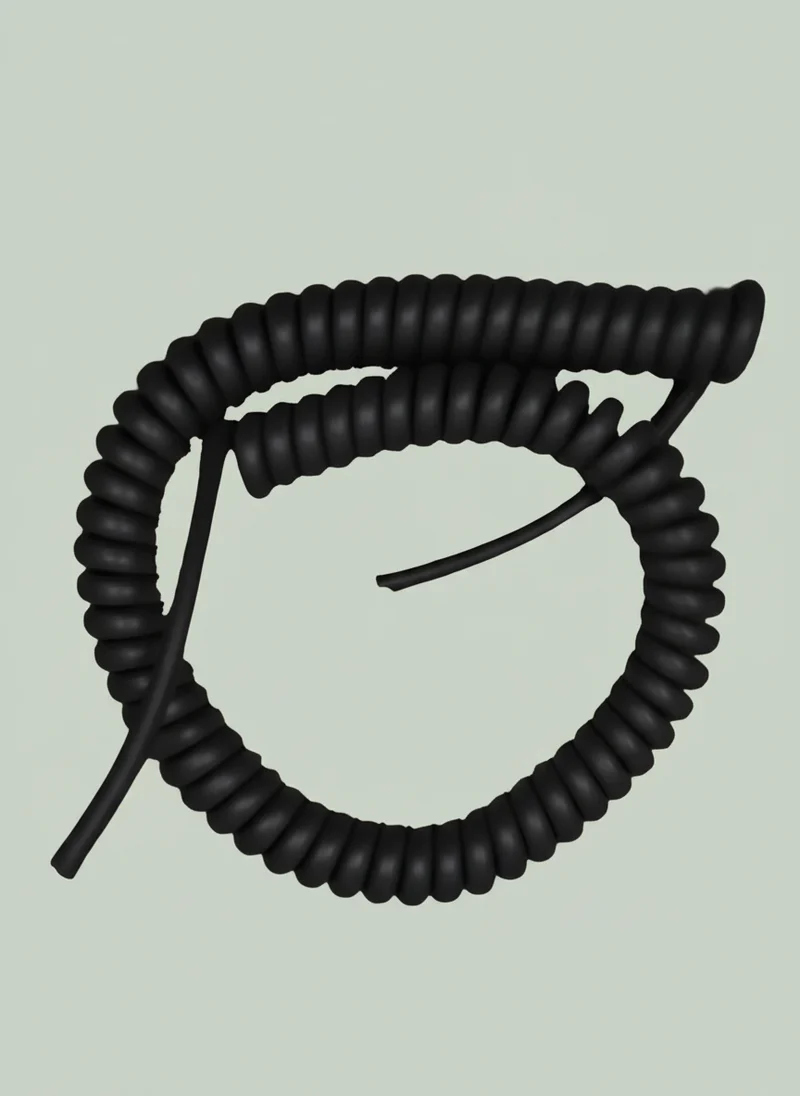 5 Core 1.5sqmm Coiled LSZH Black Power Cable