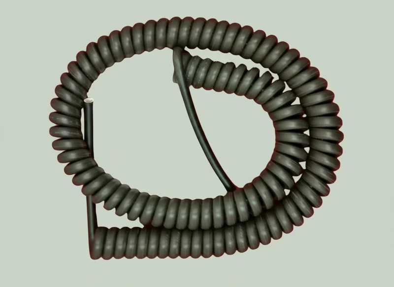 5 Core 1.5sqmm Coiled LSZH Black Power Cable