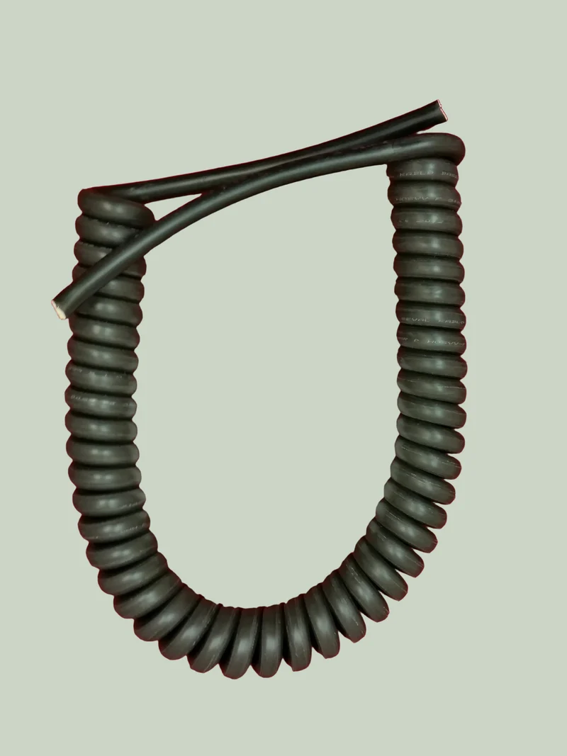 4 Core 1.5sqmm Coiled LSZH 13amp Black Power Cable