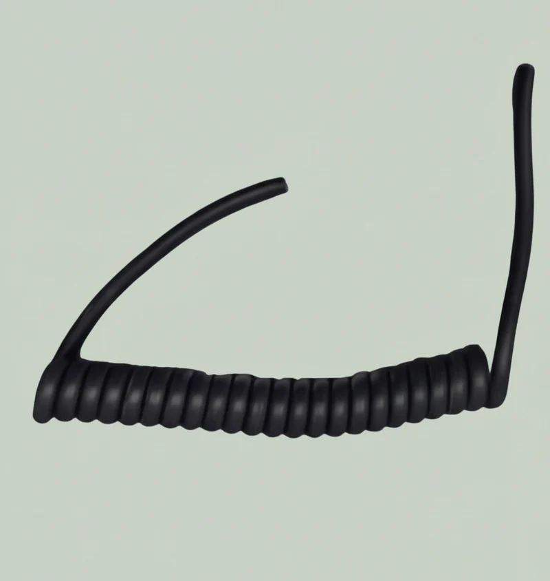 4 Core 1.5sqmm Coiled LSZH 13amp Black Power Cable