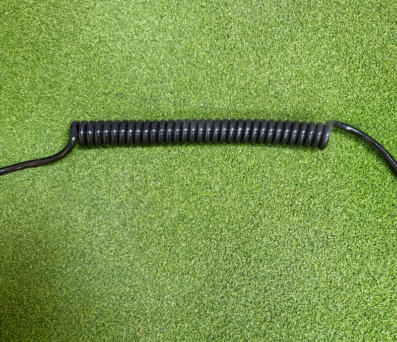 3 Core 1sqmm Coiled Black PUR Cable