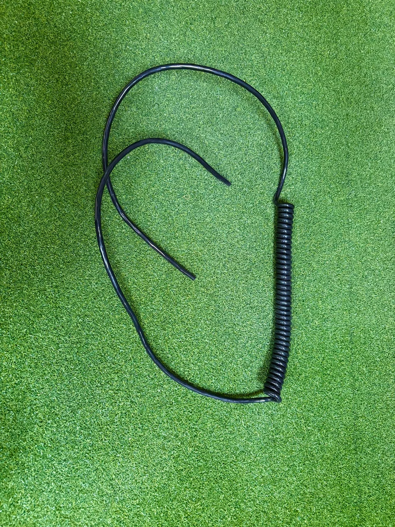 3 Core 1sqmm Coiled Black PUR Cable
