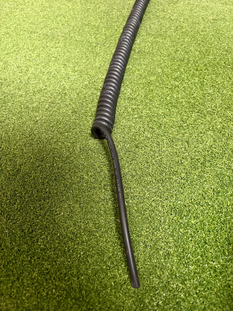 3 Core 1sqmm Coiled Black LSZH Cable