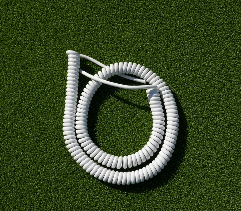 3 Core 0.75sqmm White Coiled LSZH Power Cable