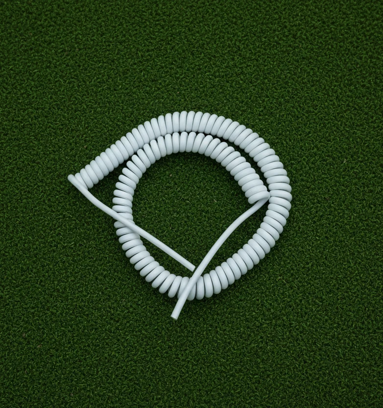 3 Core 0.75sqmm White Coiled LSZH Power Cable