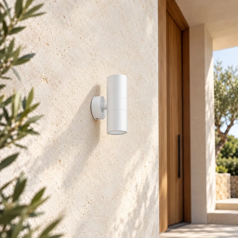 Applique Murale Blanche IP65 Double Faisceau GU10 - Pack de 10