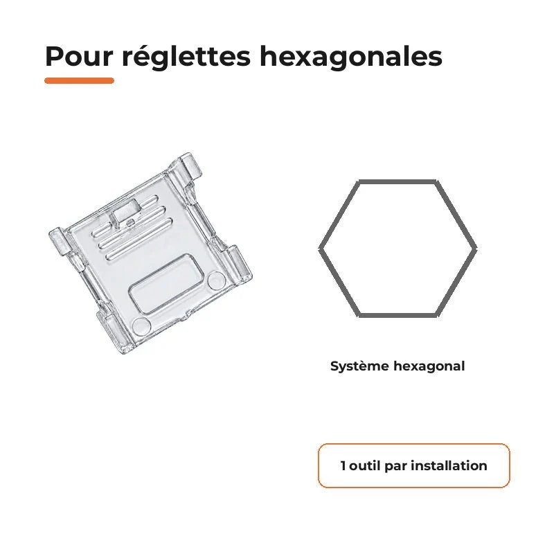 Outil de Démontage pour Réglette Hexagone
