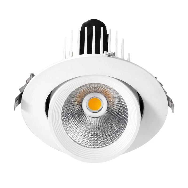 Spot LED Escargot Encastrable Orientable COB 30W 3000lm 23°