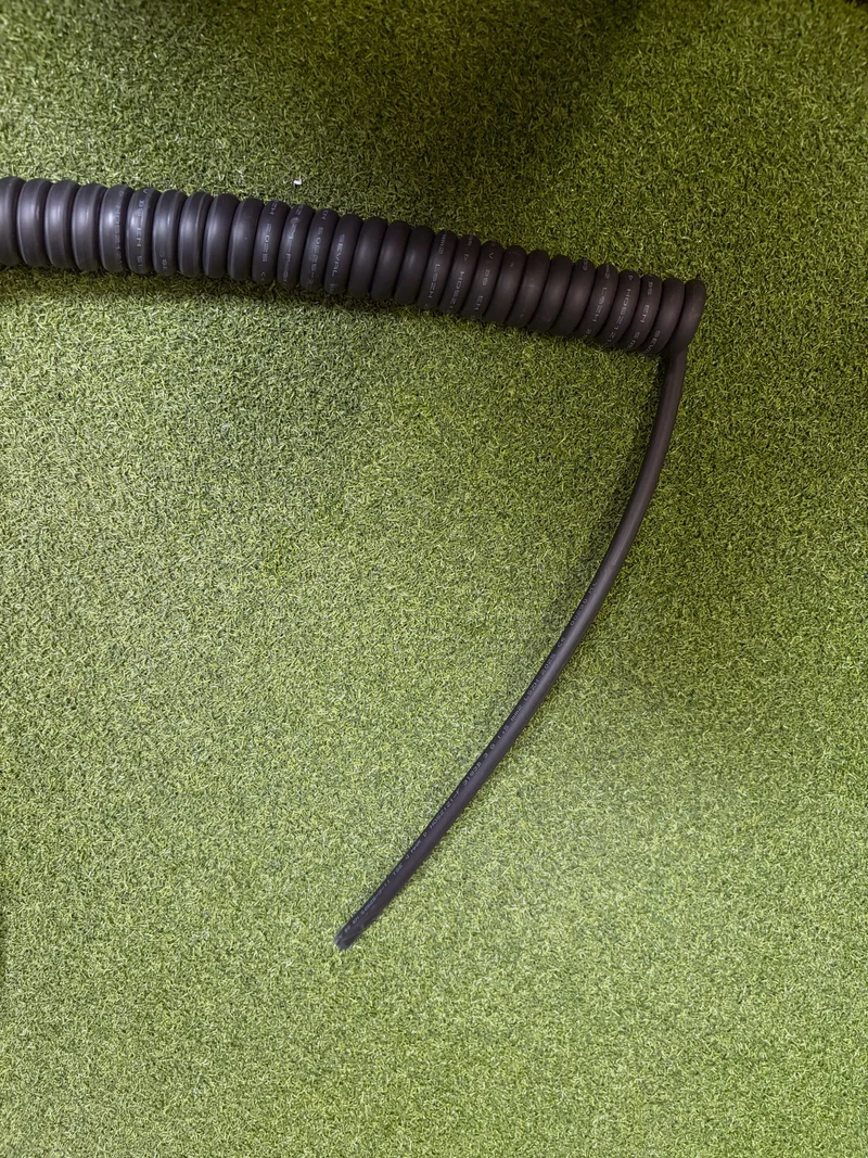 3 Core 1.5sqmm Coiled Black LSZH Cable