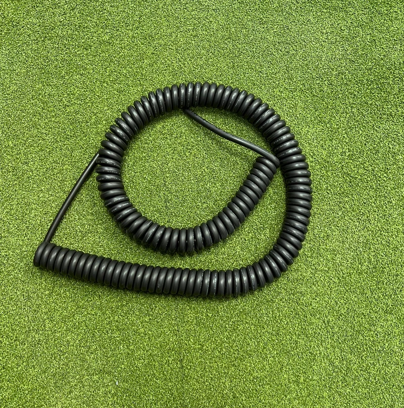 3 Core 2.5sqmm Coiled Black LSZH 16A Power Cable