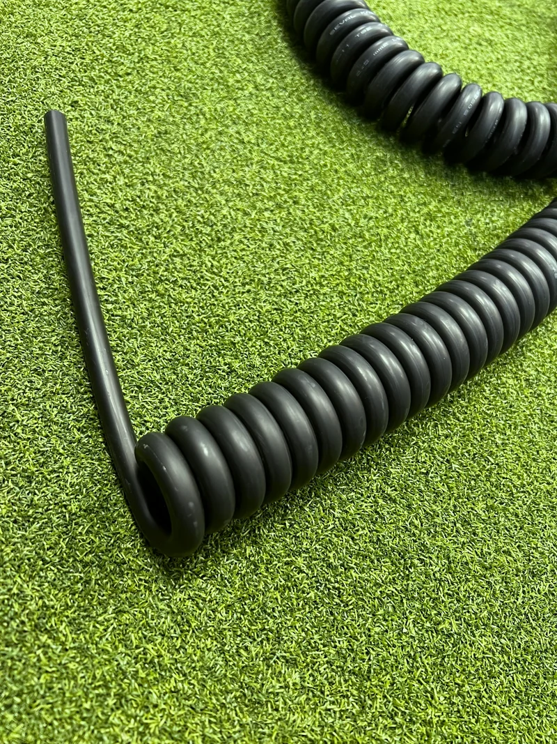 3 Core 2.5sqmm Coiled Black LSZH 16A Power Cable
