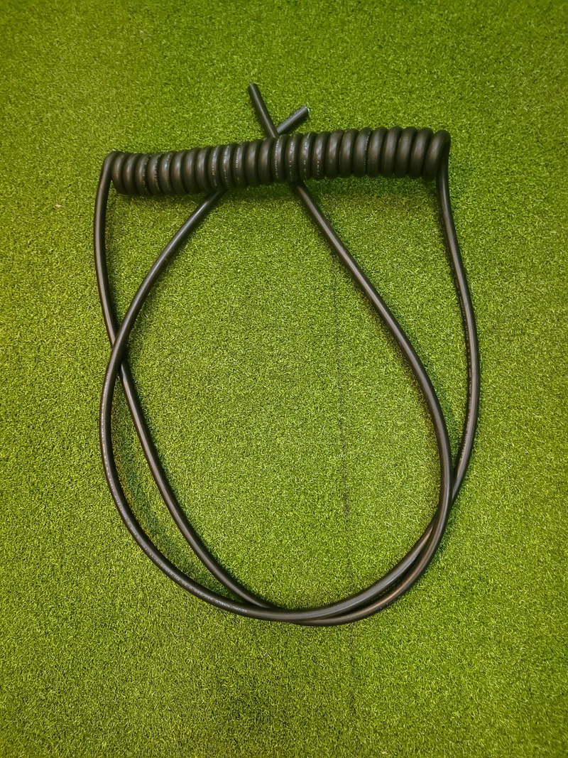 3 Core 2.5sqmm Coiled Black LSZH 16A Power Cable